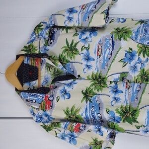 BC Collection |Mens Novelty Palm Trees /Cars All Over Print Resortwear Sz.XXL
